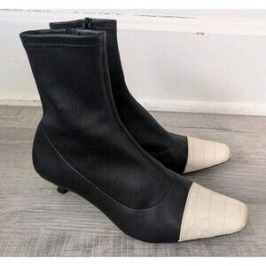 By Far Karl Stretch & Suede Bootie Women's Sz 38 US 8